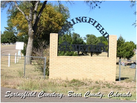 Springfield Cemetery - Springfield, CO, USA