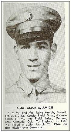 S/Sgt. Aleck A. Amich - The Bayfield County Honor Roll Album of World War II