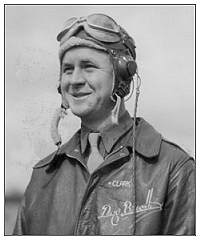 S/Sgt. Fred B. Hern  with 'DogBreath' crew jacket - borrowed of S/Sgt. Roland Clark (BTG)