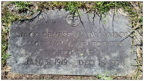 S/Sgt. Jack Dempsey Williamson - 1919 - 1974