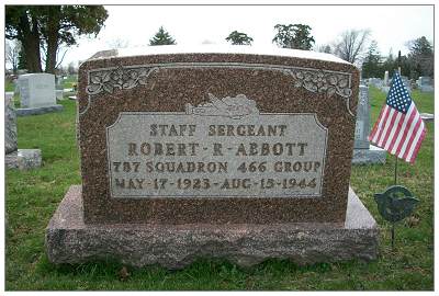 S/Sgt. Robert Richard Abbott - Memorial at Maple Grove Cemetery, Findlay, OH