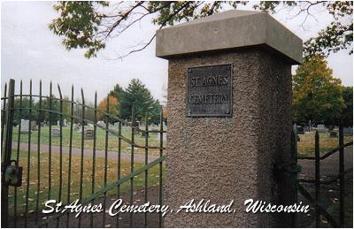 'St. Agnes Cemetery', Ashland, Wisconsin