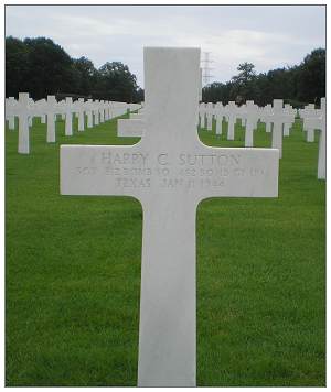 Headstone - Sgt. Harry C. Sutton