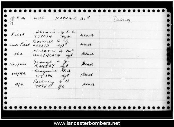 Loss Card - N2844 - HA-M - Shearing - via www.lancasterbombers.net