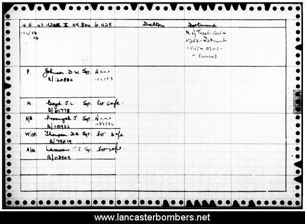 Loss Card - HE864 - NA-D - Johnson - via www.lancasterbombers.net