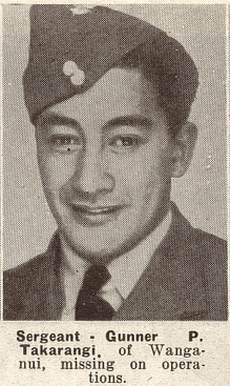 TWN 01 Oct 1941 - Missing - Sgt. Pine Tenga Takarangi, RNZAF