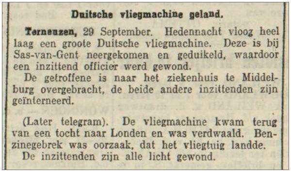 Terneuzen, 29 Sep 1917 - hedennacht