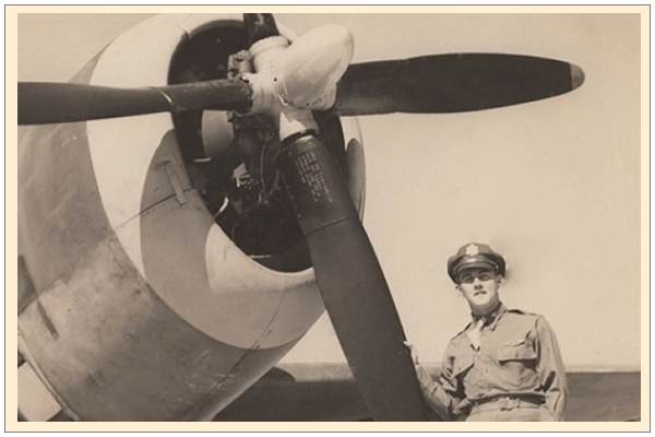 Uncle Ed in front of plane