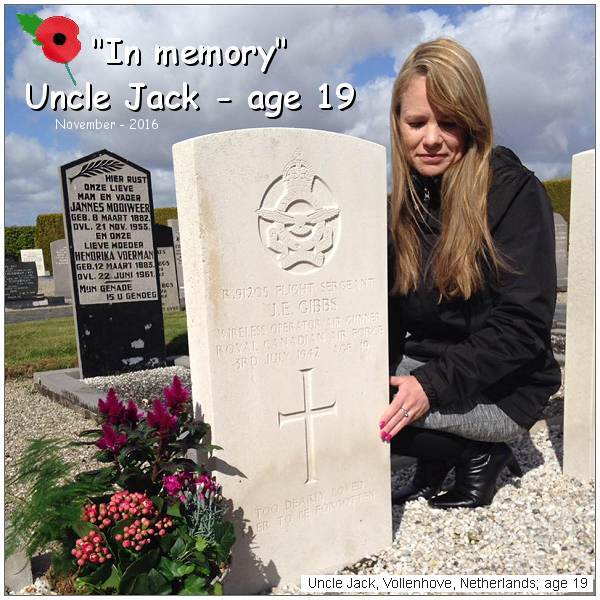 Uncle Jack - age 19 - Poppy Day - 11 Nov 2016