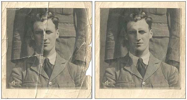 Unknown Airman is PETCH - at Oene - Summer 1941 - right image retouch by PATS