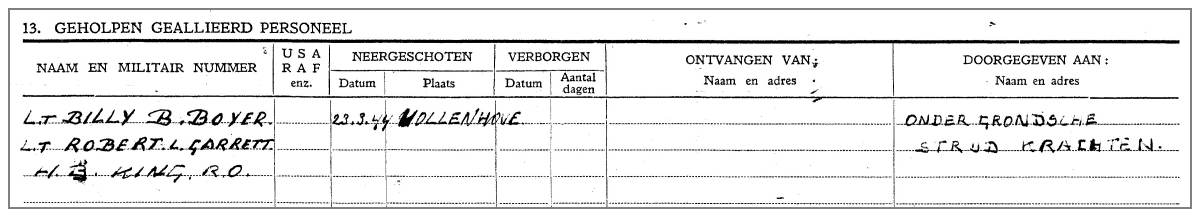 Boyer, Garrett, King - Klaas van Benthem (29) - 23 Mar 1944