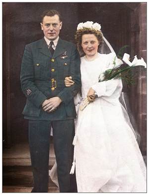 01 Feb 1946 - Wedding - Warrant Officer James Frederick Perring - Ms. Marion Brocklehurst