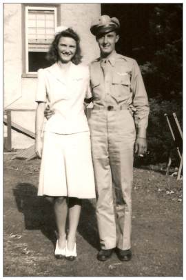 2nd Lt. Robert A. Gum, Sr with his wife Kathryn Joyce Gum