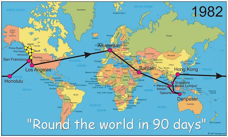 PATS - Round the world in 90 days - 1982