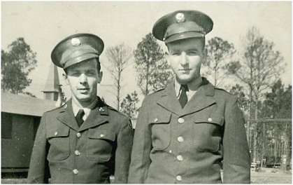 Unknown buddy - Earl S. Lambert (right)
image courtesy Lambert family